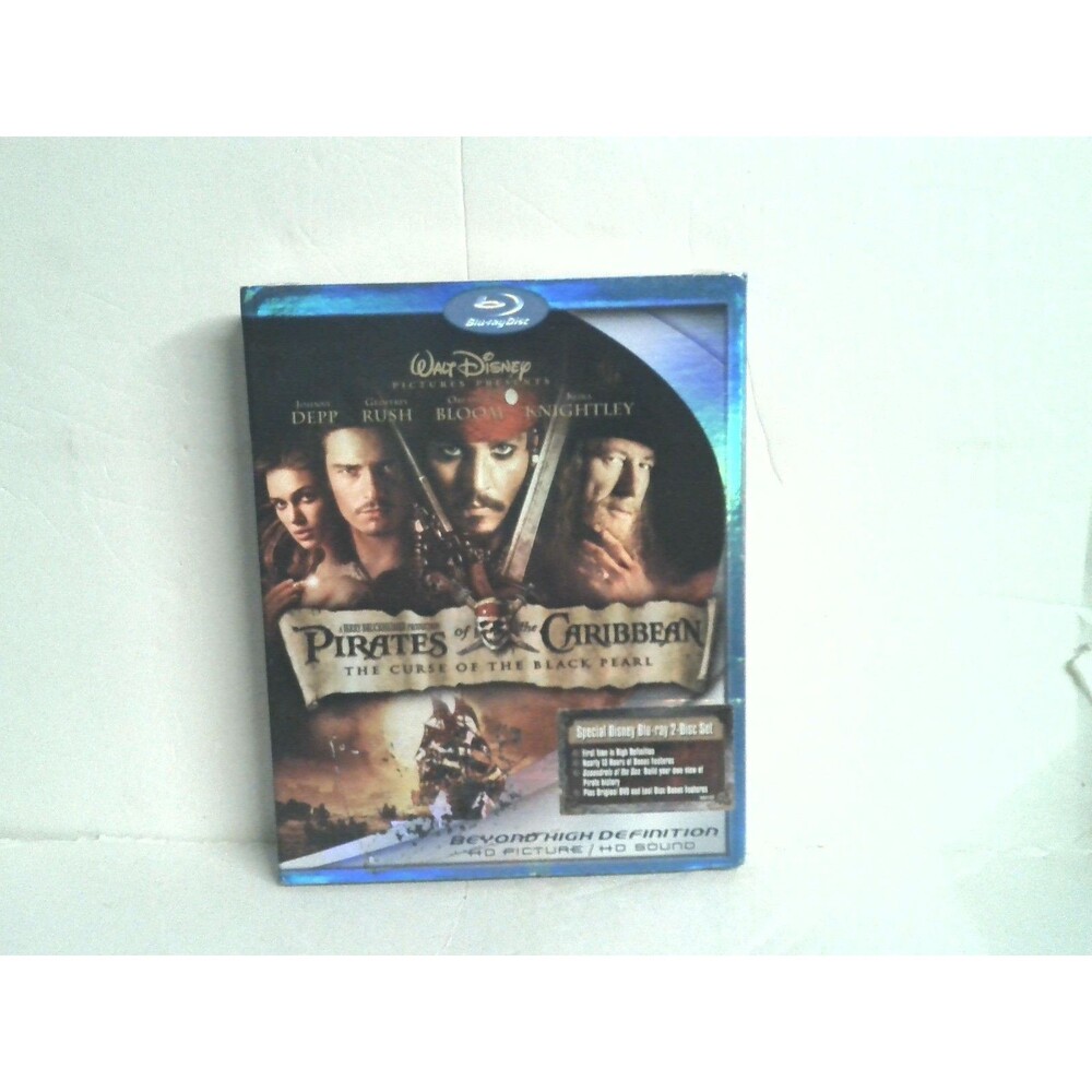 Pirates of the Caribbean The Curse of The Black Pearl Blu Ray Sealed W/Slipcover